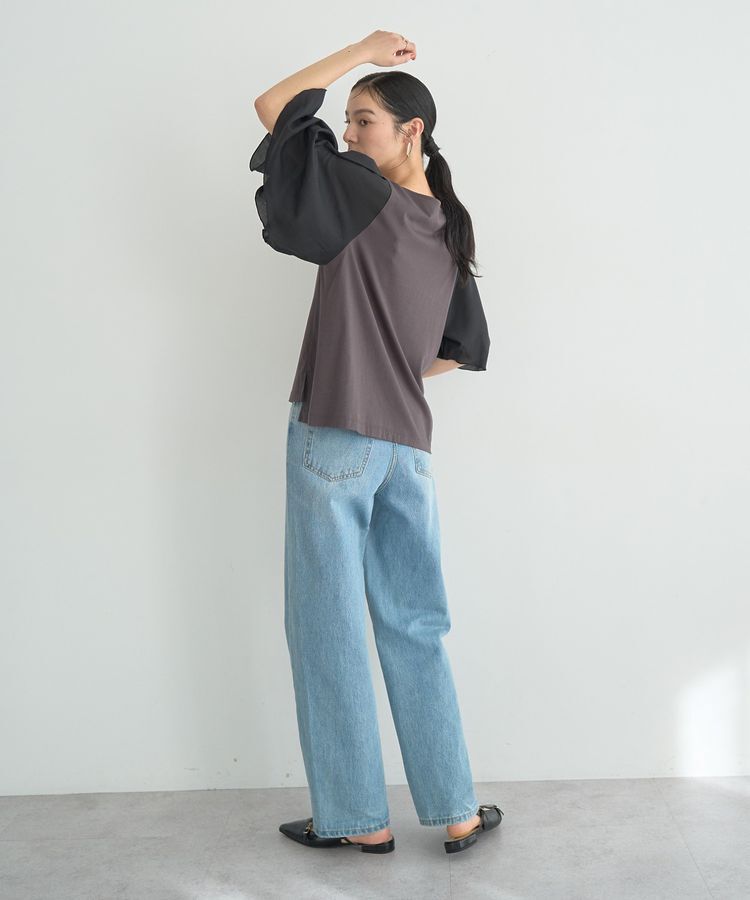 YECCA VECCA「シアースリーブカットソー」|Tシャツ・カットソー|