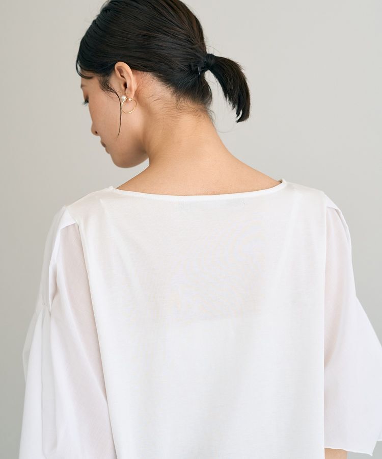 YECCA VECCA「シアースリーブカットソー」|Tシャツ・カットソー|