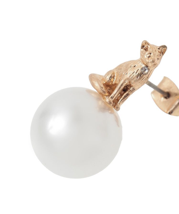 YECCA VECCA「パールキャットピアス」|ピアス|