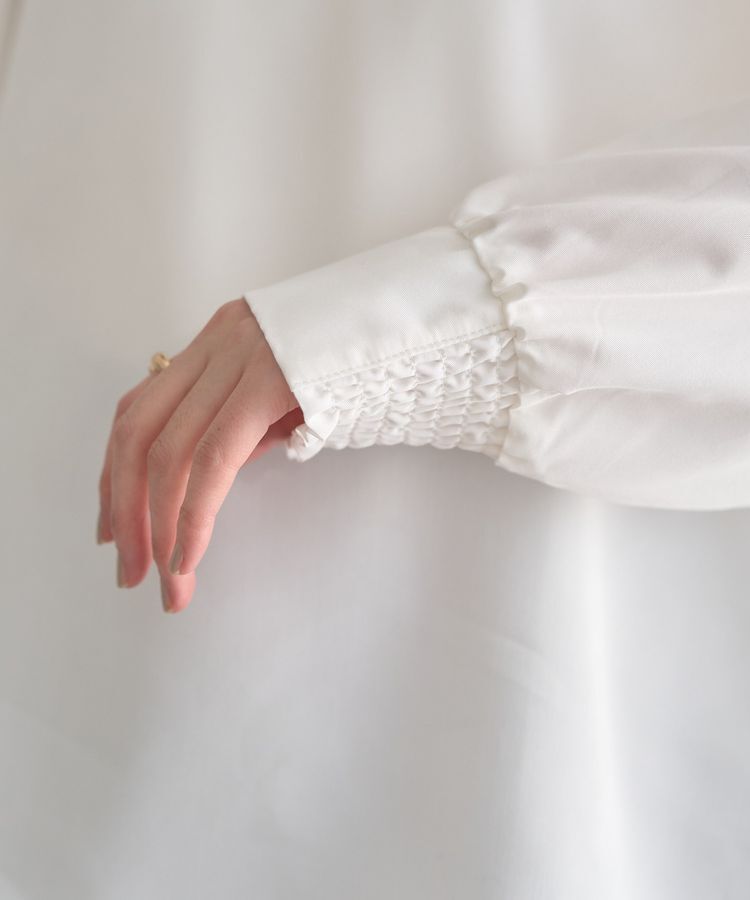 YECCA VECCA「【2点SET】ブラウスセットプリーツMIXジャンスカ」|ジャンパースカート|