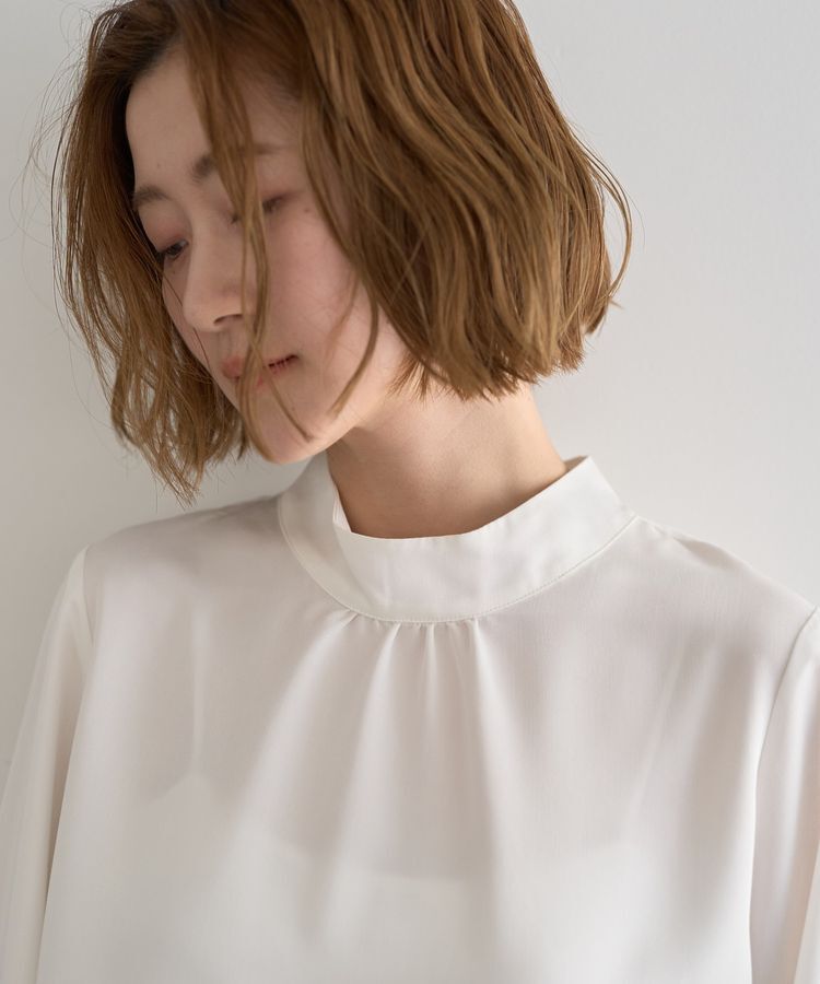 YECCA VECCA「【2点SET】ブラウスセットプリーツMIXジャンスカ」|ジャンパースカート|