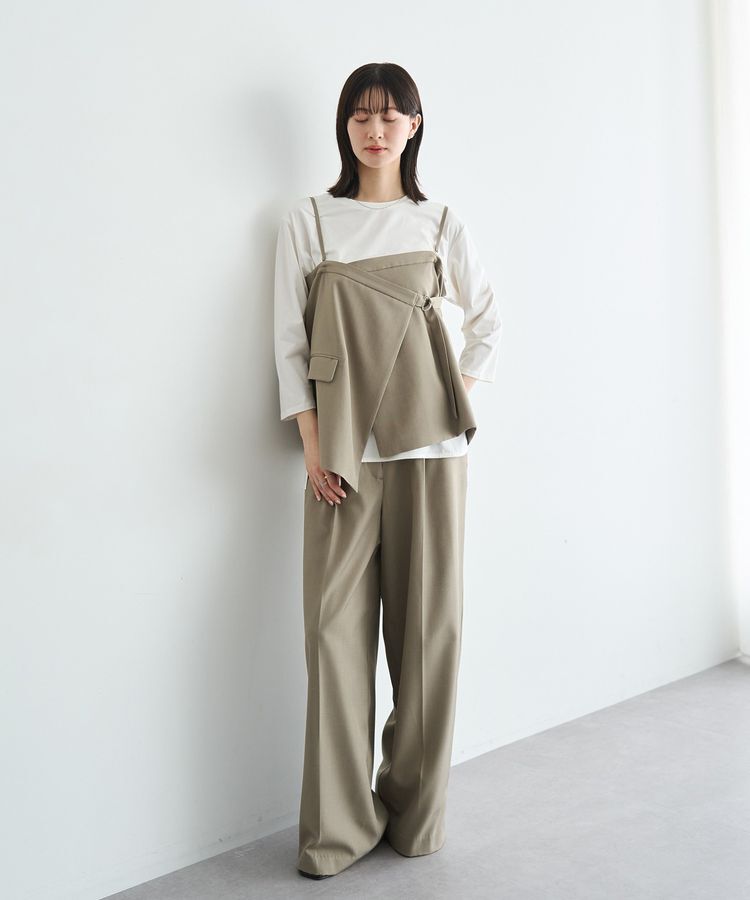 YECCA VECCA「ラウンドヘム7分袖ロゴTee」|Tシャツ・カットソー|