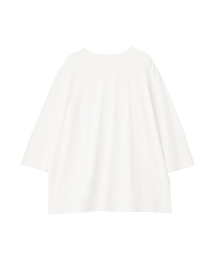 YECCA VECCA「ラウンドヘム7分袖ロゴTee」|Tシャツ・カットソー|