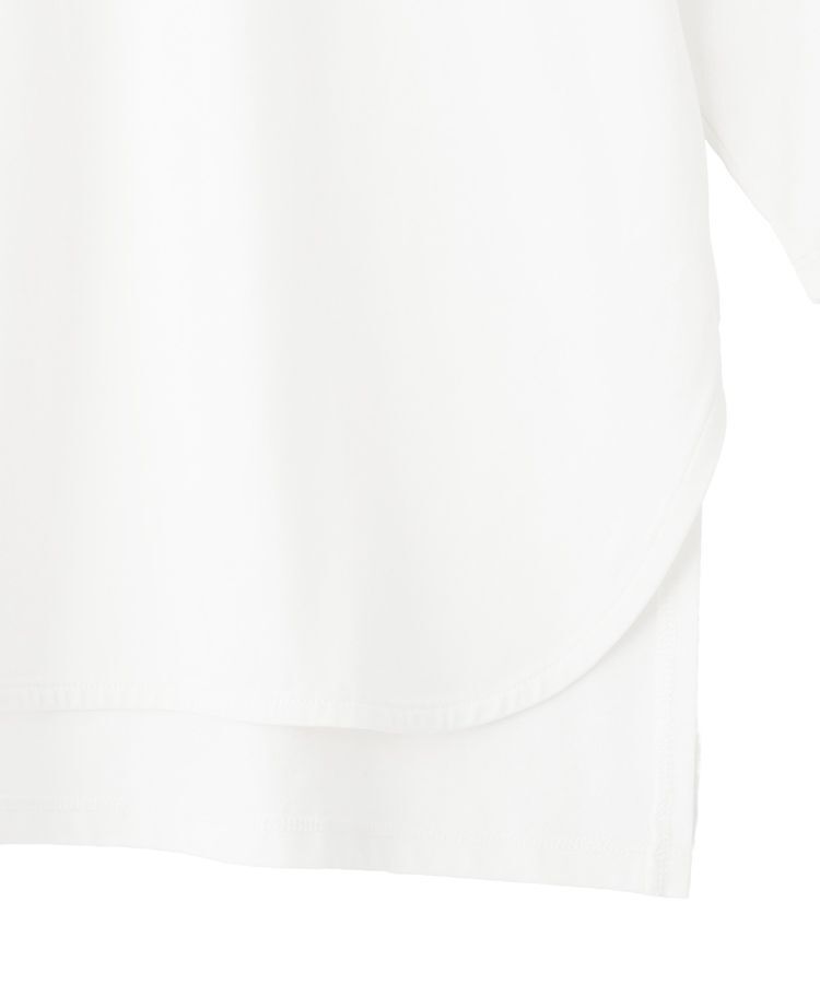 YECCA VECCA「ラウンドヘム7分袖ロゴTee」|Tシャツ・カットソー|