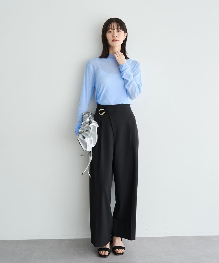 YECCA VECCA「ハイネックシアートップス」|Tシャツ・カットソー|