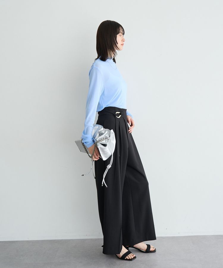 YECCA VECCA「ハイネックシアートップス」|Tシャツ・カットソー|