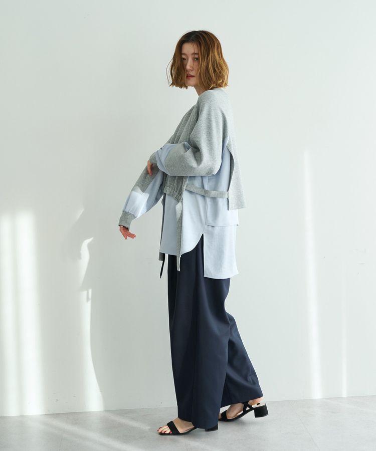 Editt by YECCA VECCA「シャツレイヤードデザインプルオーバー」|Tシャツ・カットソー|