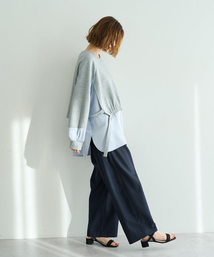 Editt by YECCA VECCA「シャツレイヤードデザインプルオーバー」|Tシャツ・カットソー|