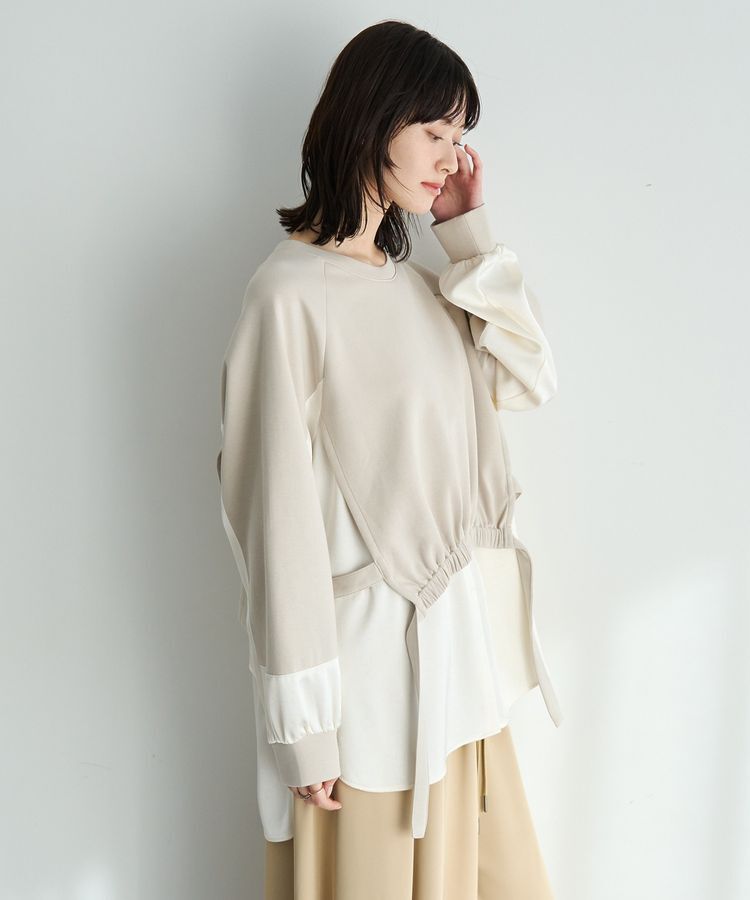 Editt by YECCA VECCA「シャツレイヤードデザインプルオーバー」|Tシャツ・カットソー|