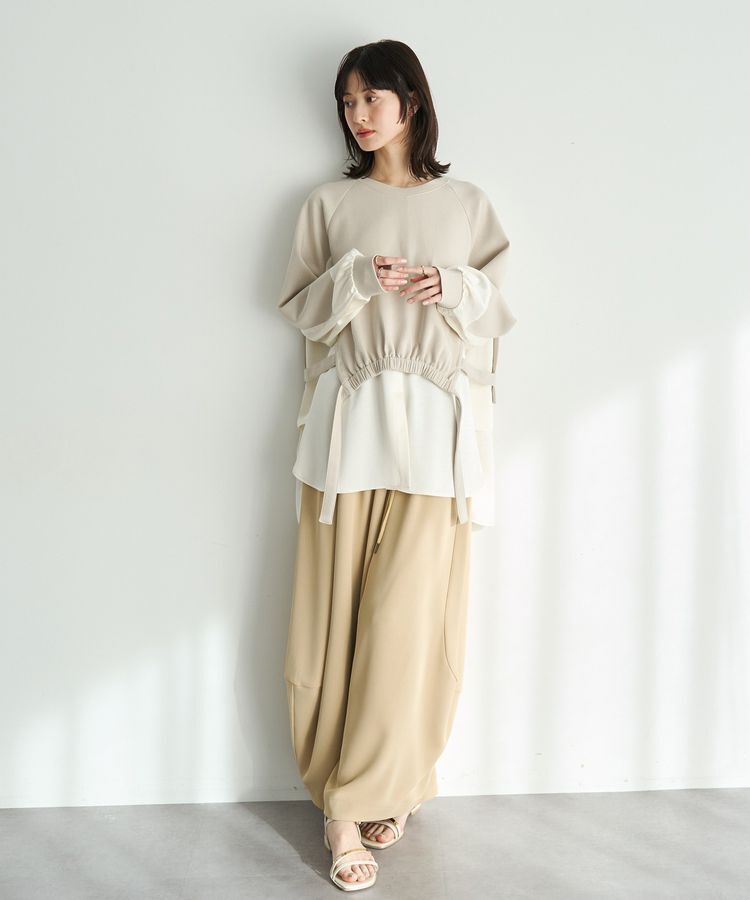 Editt by YECCA VECCA「シャツレイヤードデザインプルオーバー」|Tシャツ・カットソー|