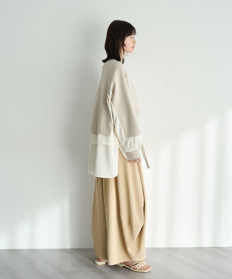 Editt by YECCA VECCA「シャツレイヤードデザインプルオーバー」|Tシャツ・カットソー|