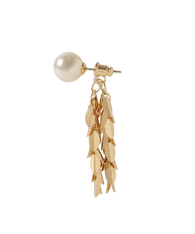 YECCA VECCA「パールリーフピアス」|ピアス|