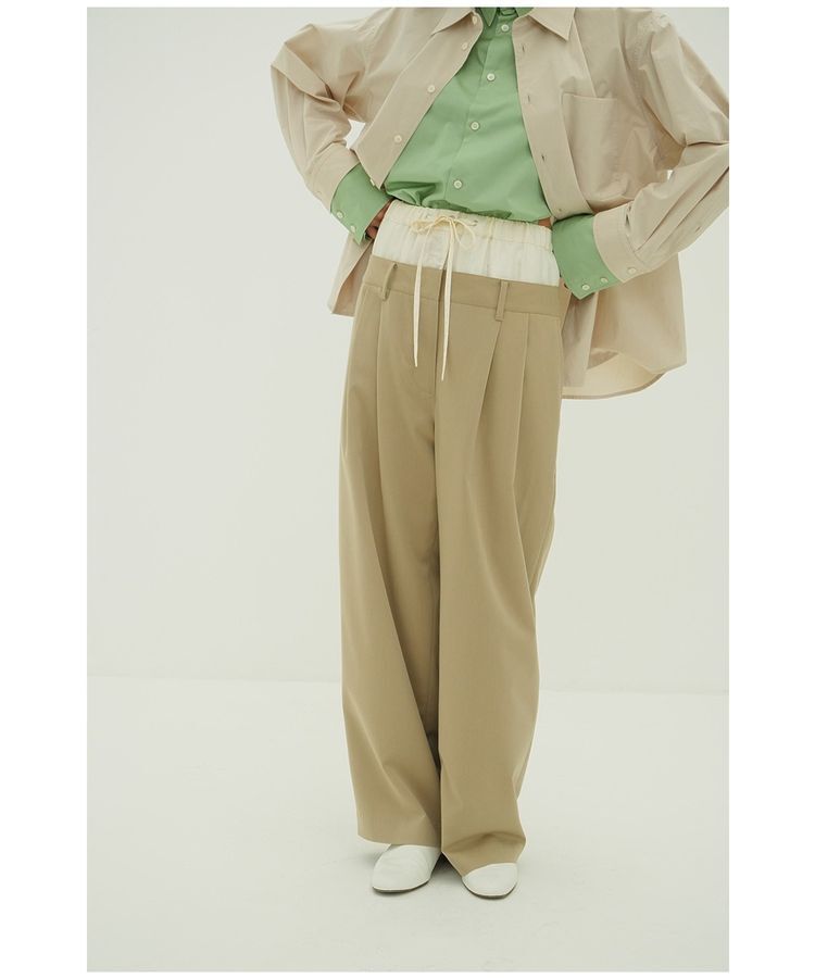 GARAGE OF GOOD CLOTHING「【CLANE】W WAIST WIDE SLACKS」|その他|