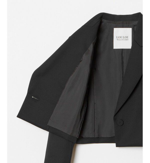 LOULOU WILLOUGHBY「【LOULOU WILLOUGHBY】ルマーノツイルショートジャケット」|テーラードジャケット|