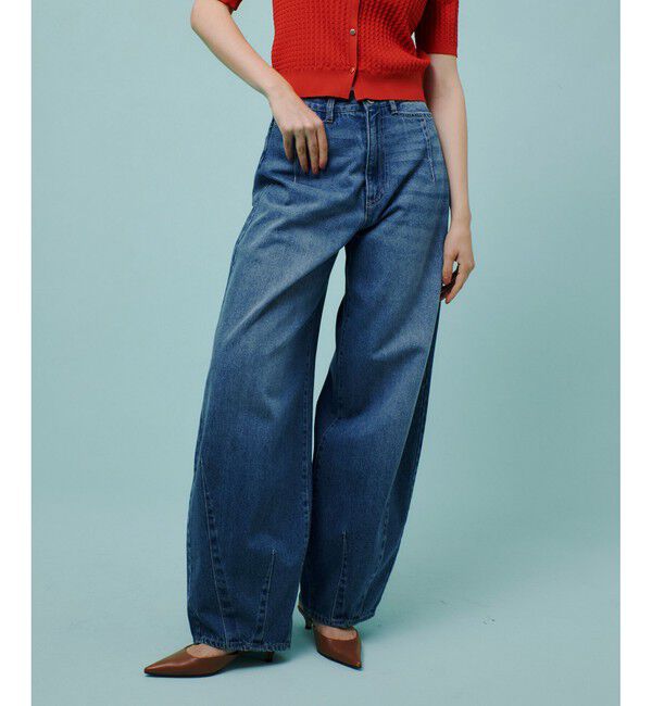 allureville「セミバギーデニムパンツ」|デニム|