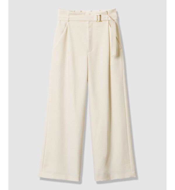 allureville「ウールライクフランネルヨークレスパンツ」|チノ|