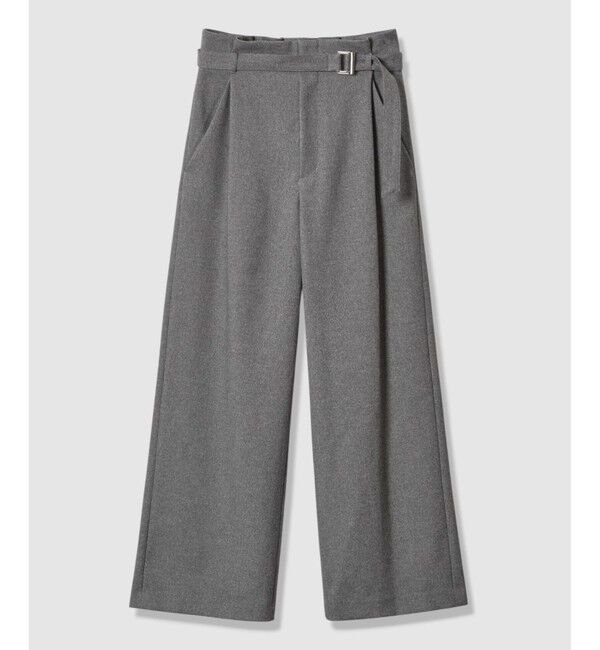 allureville「ウールライクフランネルヨークレスパンツ」|チノ|