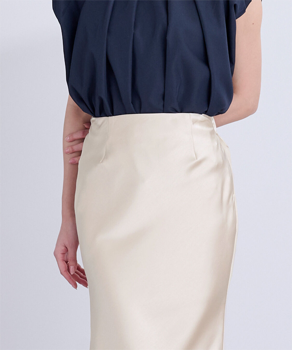 ur's「サテンマーメイドマキシスカート」|スカート|