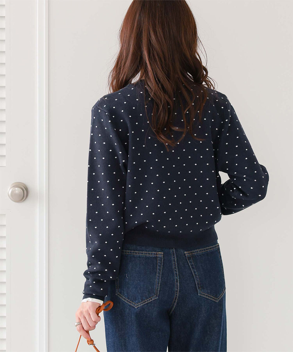 titivate「ドットジャガードニットカーディガン」|ニット・セーター|