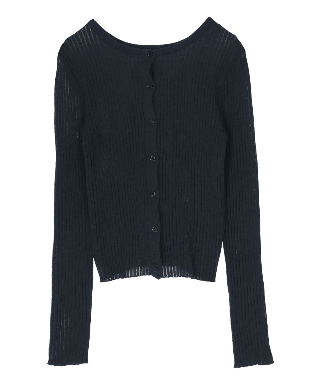 titivate「前後2wayウォッシャブルリブシアーニットカーディガン」|カーディガン|