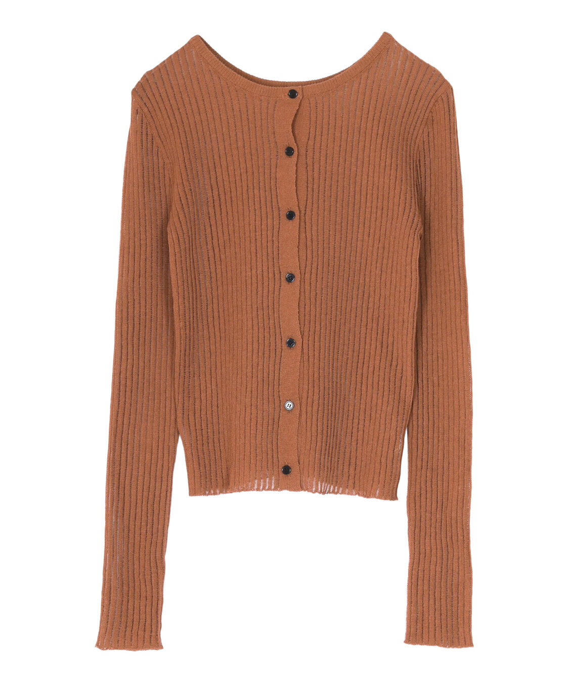 titivate「前後2wayウォッシャブルリブシアーニットカーディガン」|カーディガン|