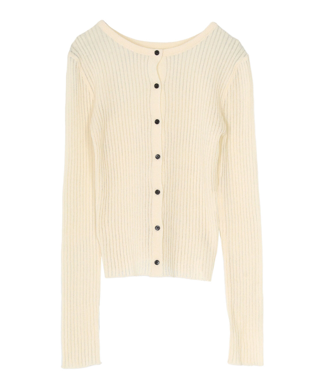 titivate「前後2wayウォッシャブルリブシアーニットカーディガン」|カーディガン|