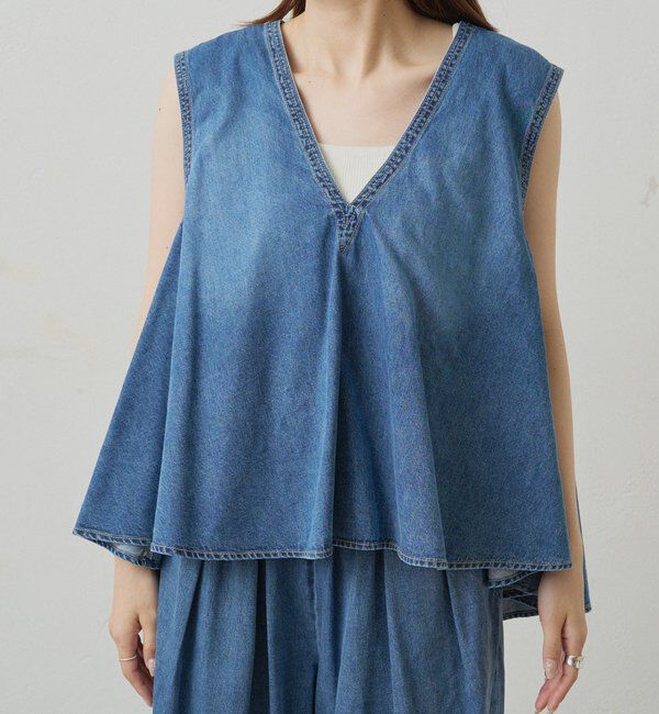  「【SET ITEM】デニムフレアブラウス+イージーパンツセット」|その他|