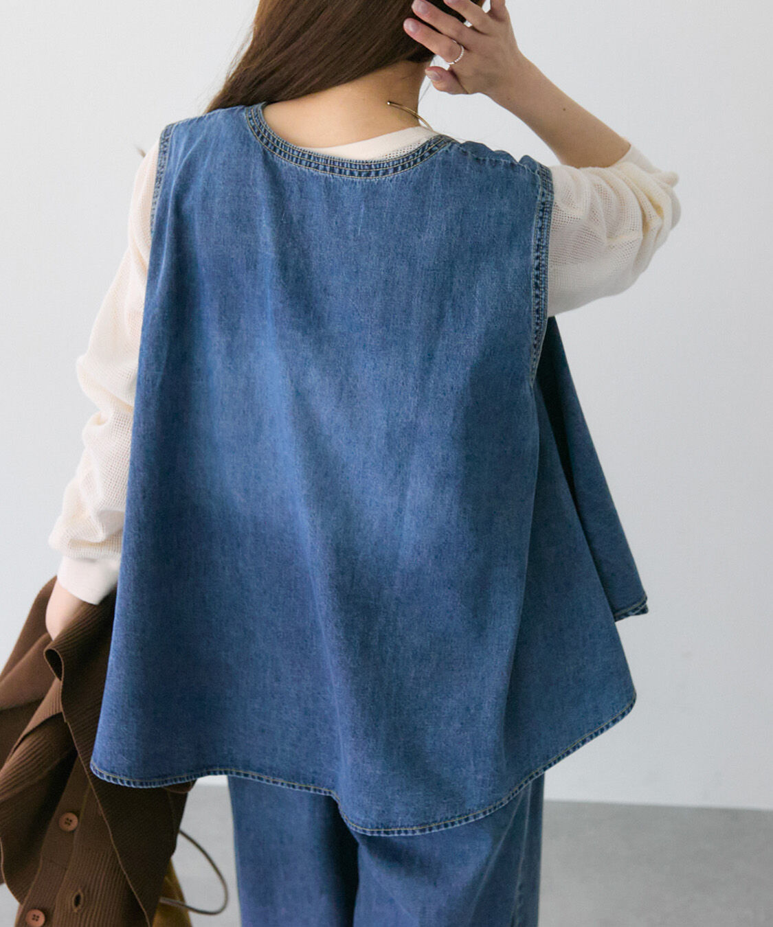  「【SET ITEM】デニムフレアブラウス+イージーパンツセット」|その他|