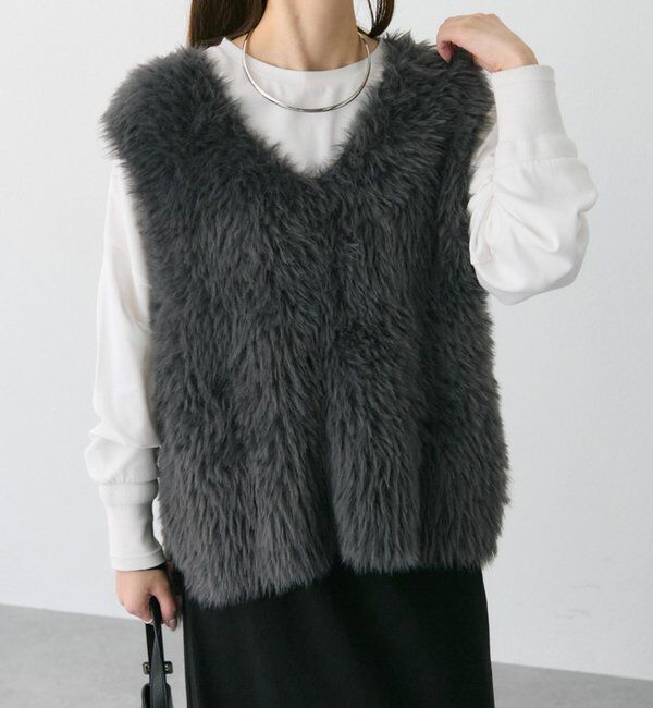  「シャギーニットベスト」|ニット・セーター|