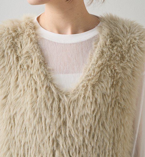  「シャギーニットベスト」|ニット・セーター|