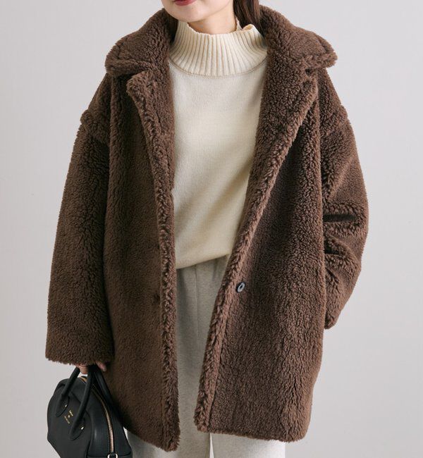  「【WEB限定/リバイバル】ステンカラーボアミドルコート」|その他|