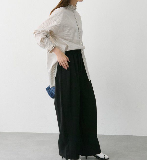  「襟袖プリーツブラウス」|シャツ・ブラウス|