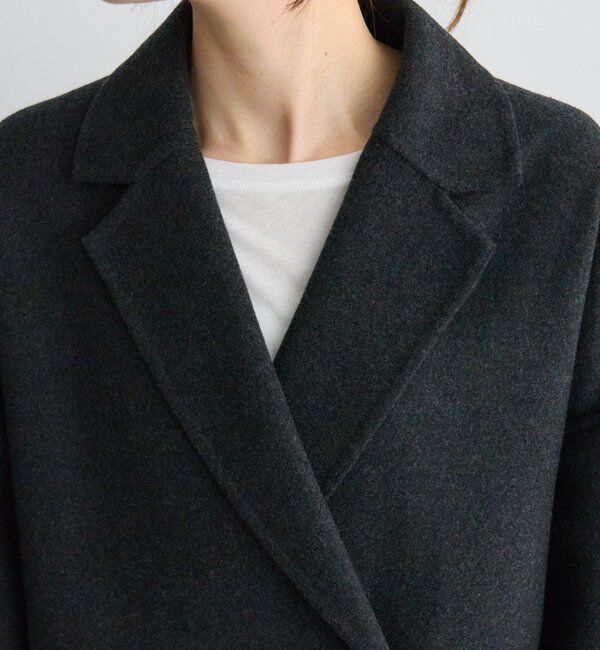  「ハンドメイド風ウール混テーラーコート」|その他|
