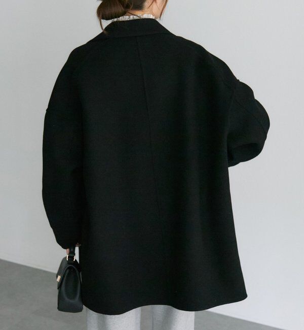  「ハンドメイド風ウール混テーラーコート」|その他|