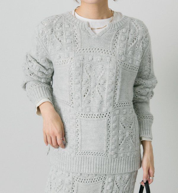  「ポップコーン編み2WAYニット」|ニット・セーター|