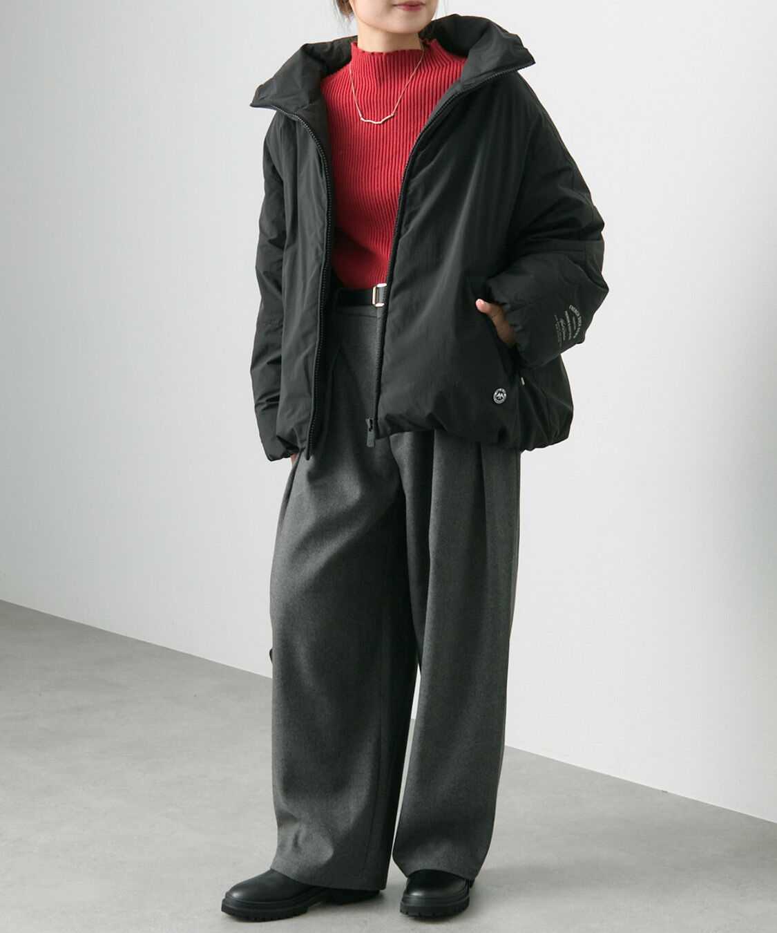  「フレンチダックダウンジップアップジャケット」|テーラードジャケット|