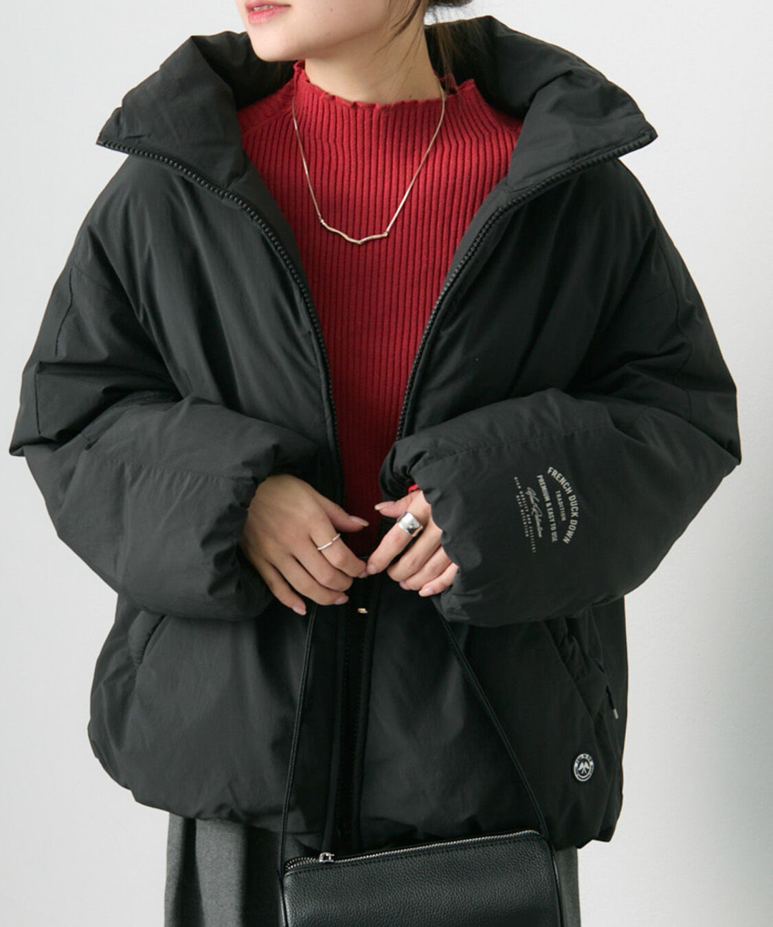  「フレンチダックダウンジップアップジャケット」|テーラードジャケット|