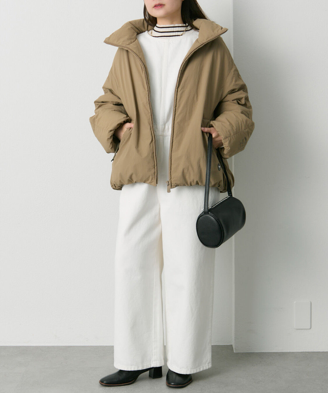  「フレンチダックダウンジップアップジャケット」|テーラードジャケット|