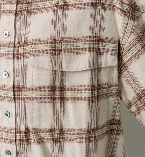  「ダブルポケット起毛チェックシャツ」|シャツ・ブラウス|