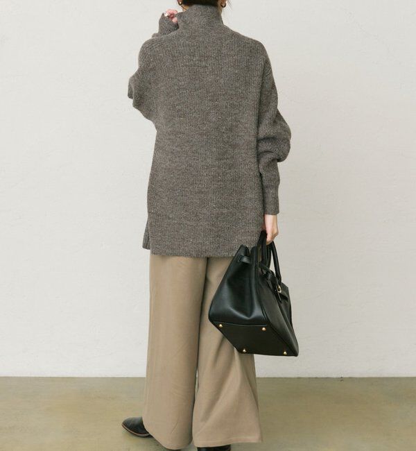  「ネップハイネックニットプルオーバー」|キャミソール|