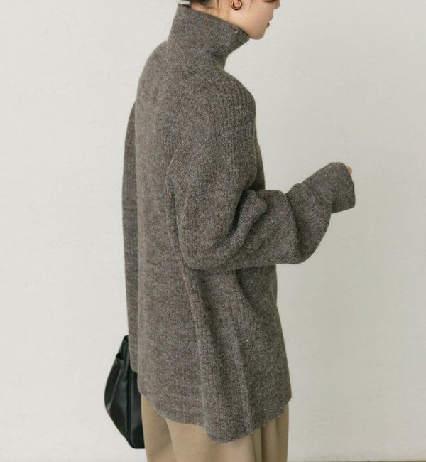  「ネップハイネックニットプルオーバー」|キャミソール|