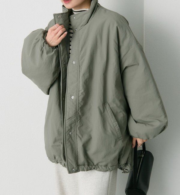  「【WEB限定】リバーシブルスタンドカラーパファージャケット」|テーラードジャケット|