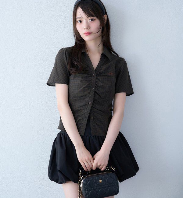  「リボンつきミニスクエアバッグ」|ショルダー・メッセンジャー|