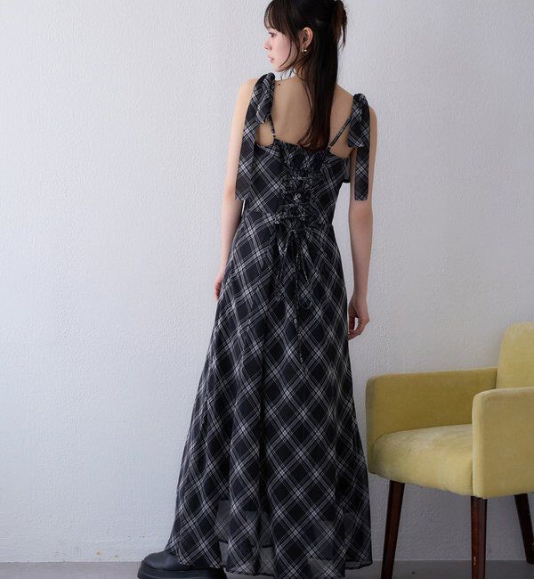  「【新色追加】着痩せ効果抜群/マイナス5キロ見えキャミワンピ」|ワンピース|