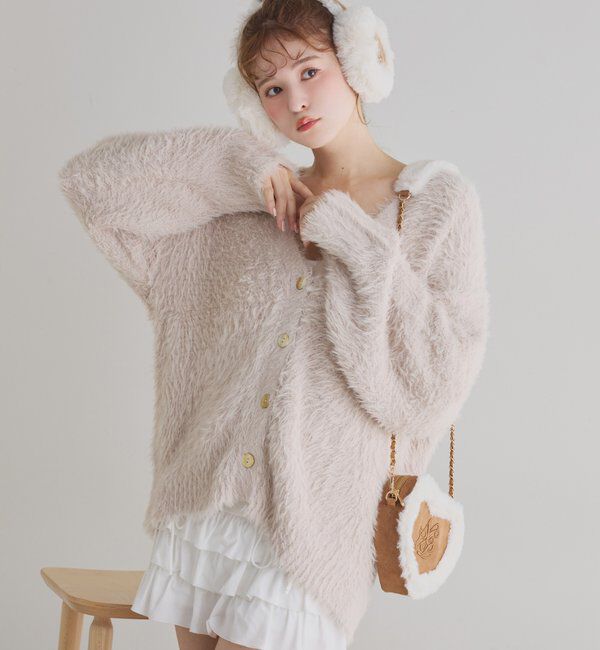  「ハートスエードロゴショルダーバッグ」|ショルダー・メッセンジャー|