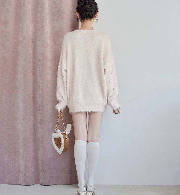  「ハートスエードロゴショルダーバッグ」|ショルダー・メッセンジャー|