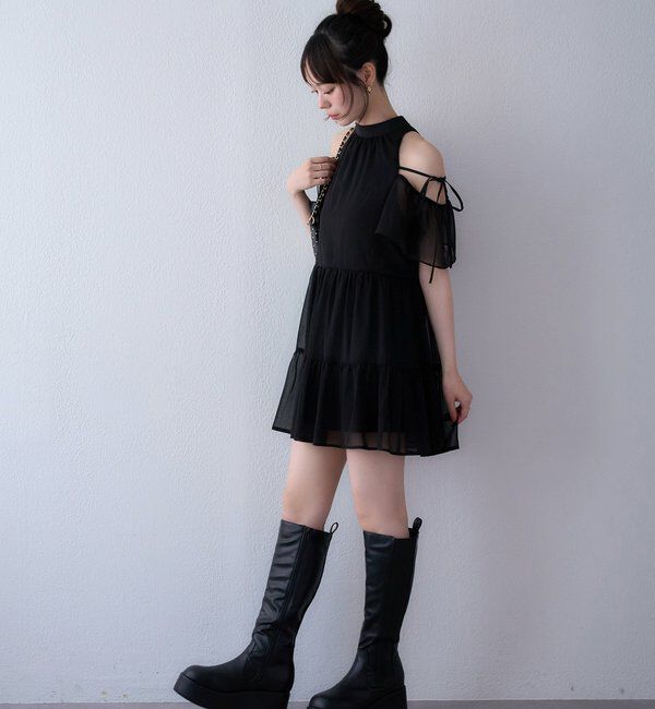  「【マイナス3キロ見え/SNSで話題】厚底サイドゴアロングブーツ」|その他|