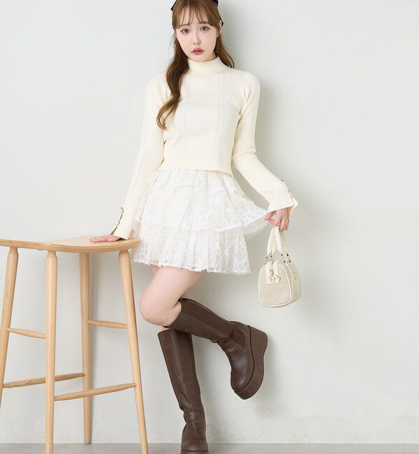  「【マイナス3キロ見え/SNSで話題】厚底サイドゴアロングブーツ」|その他|