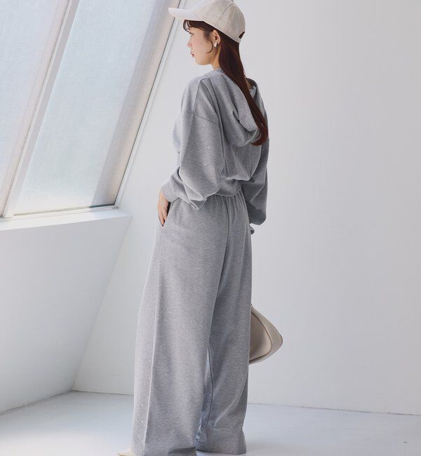  「セットアップ対応／ビジューパーカー」|プルオーバー|