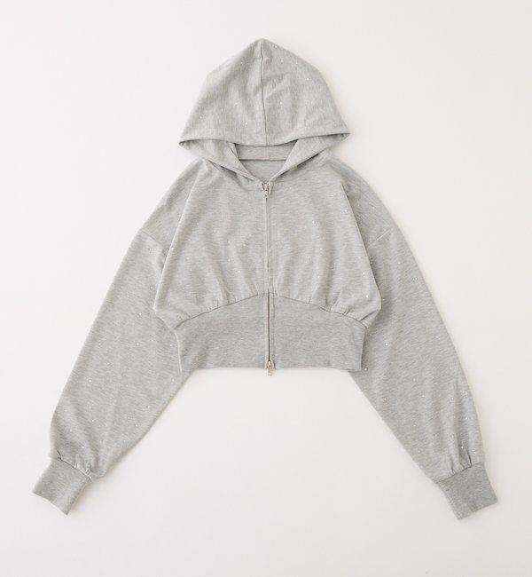  「セットアップ対応／ビジューパーカー」|プルオーバー|